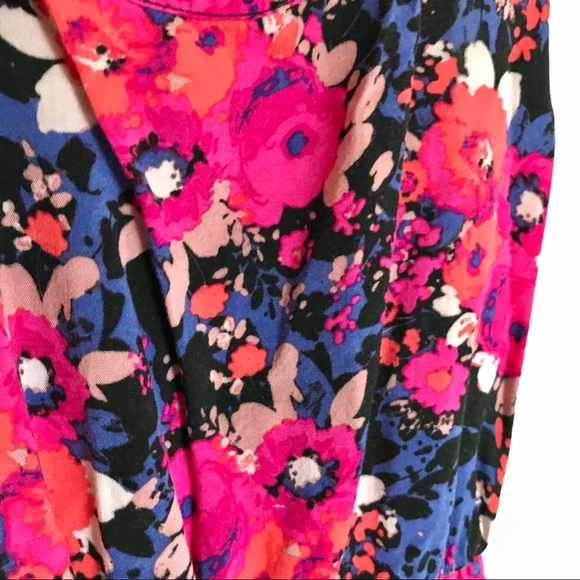 High low floral summer or beach dress with lace open low back - Picture 1 of 4